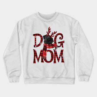 Black Labrador Mom Christmas Dog Mom Dog Lovers Crewneck Sweatshirt